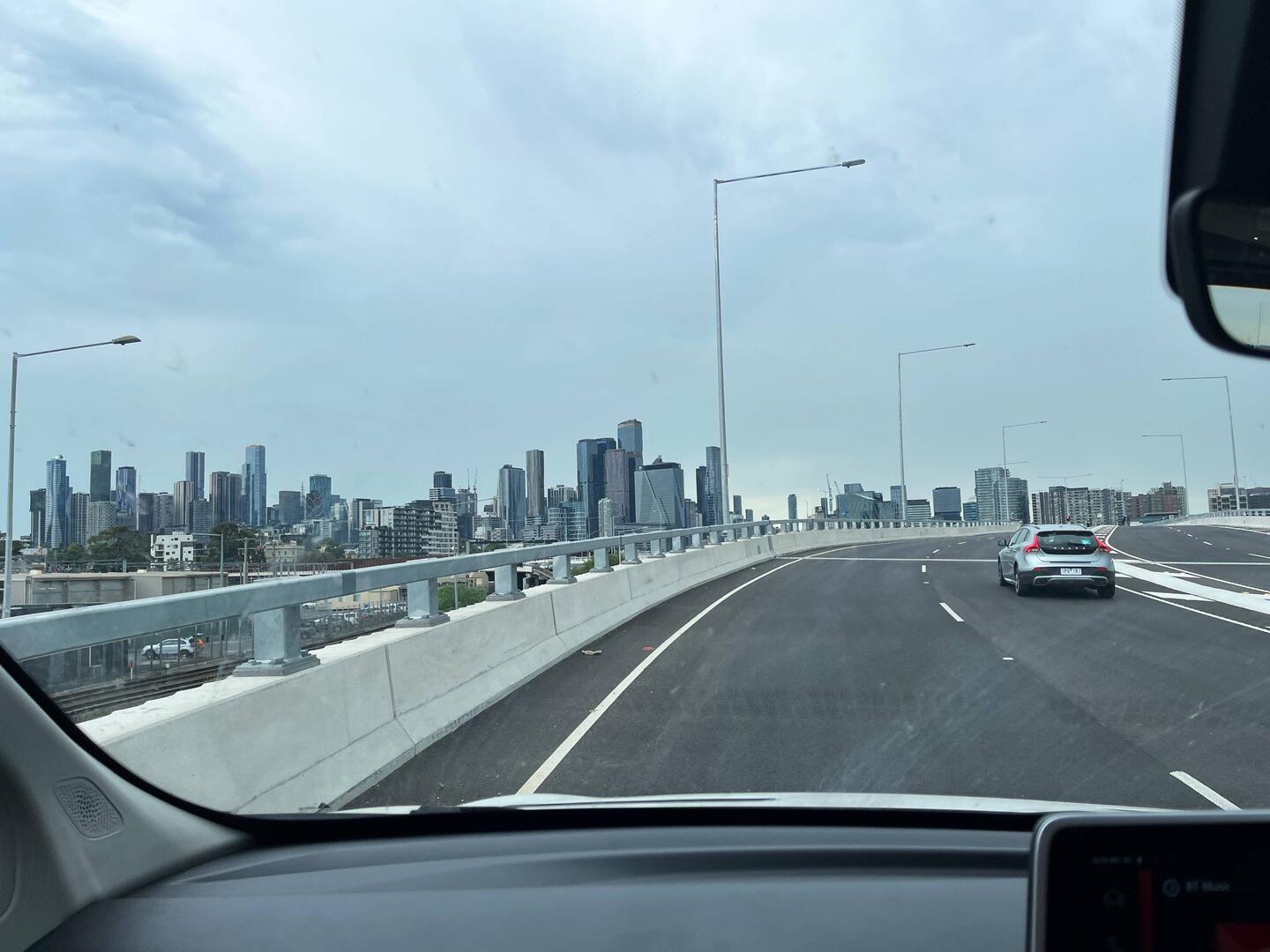 Fahrt durch Melbourne