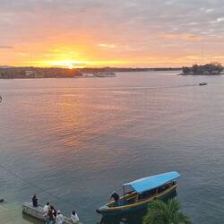We had some nice sunsets from the rooftop of our hotel.