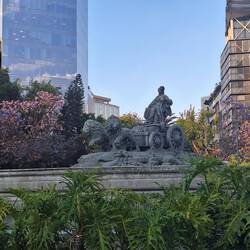 Close-up of the Cibeles Fountain