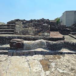 Tenochtitlan - feathered serpent sculpture