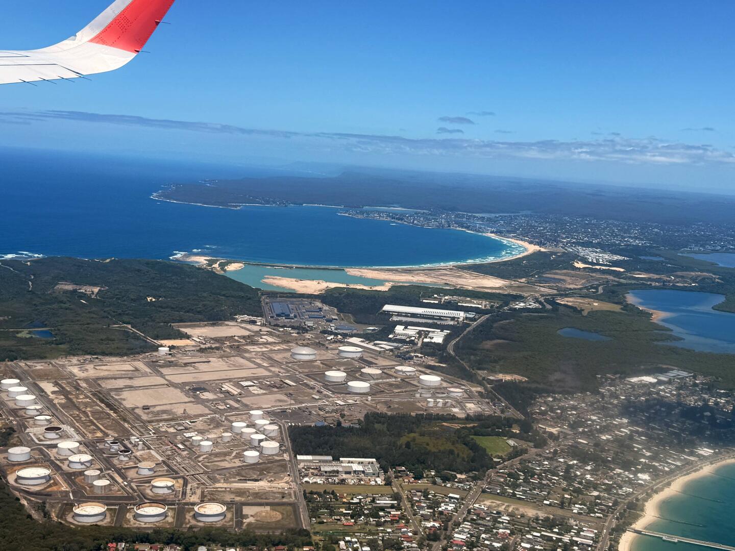 Abflug von Sydney, unten nochmal der Bondi Beach🏄‍♀️