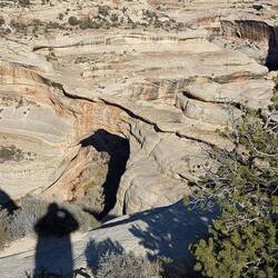 Wenn man weiter läuft von der anderen Seite, aber auch nicht besser.