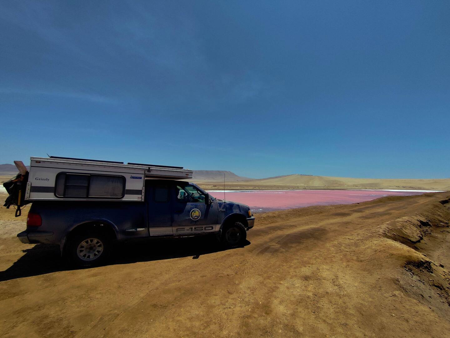 Pinkige Lagune im Paracas Nationalpark.