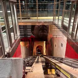 Fahrt mit der Standseilbahn