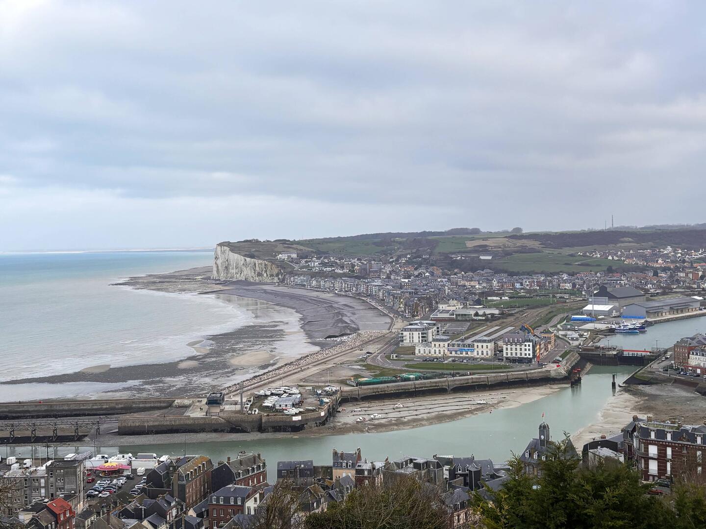 Blick auf Le Tréport