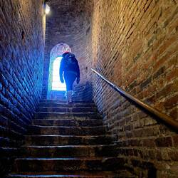 Stairs to heaven... Inside Torrazzo.