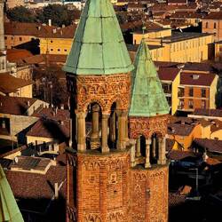 View from Torrazzo (somewhere in the middle of the way to the top).