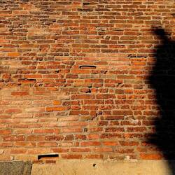 Red bricks: Walls of Cremona.