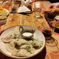 Litauisches Essen bei Etno Dvaras