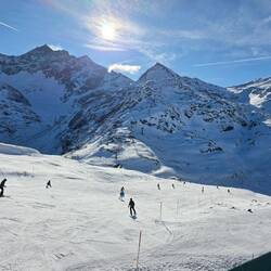 Piste oben bei der Rudolfshütte