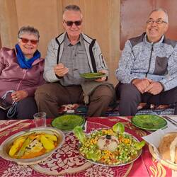 Unser Mittagessen im Nomadendorf.