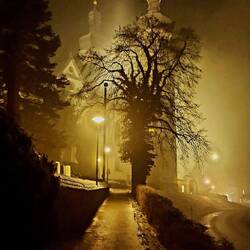 Kirche an unserem Tagesziel St. Peter