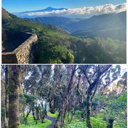 Aussichtspunkt - oben Blick bis zum Teide auf Teneriffa