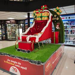 Der Weihnachtsmann ist auch schon verschwunden.