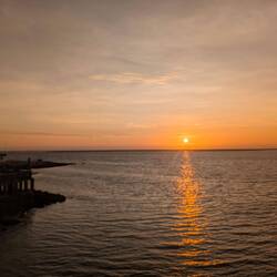 Sonnenuntergang im Meer