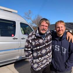 Matthew & Me...so proud of him! Hard to leave...