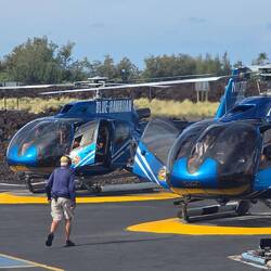 Die Helikopter stehen bereit