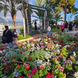 Obligatorisches Fotoshooting von Monaco-Ville über den Hafen mit Monte Carlo im Hintergrund