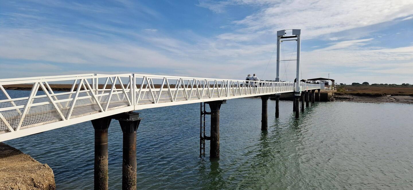 Einziger Zugang zur Insel
