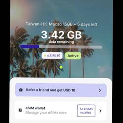 Die SIM hat tadellos funktioniert, überall 5G, 15 GB reichen für 4 Wochen