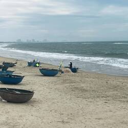 The call these coconut boats. Used for fishing and for tourists