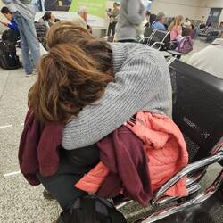 Mitten in der Nacht am Flughafen