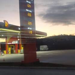 Diesel 2,24 Mark (halbiert ist dann in Euro)