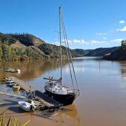 Der deutsche Segler liegt schon seit November hier und genießt die Ruhe