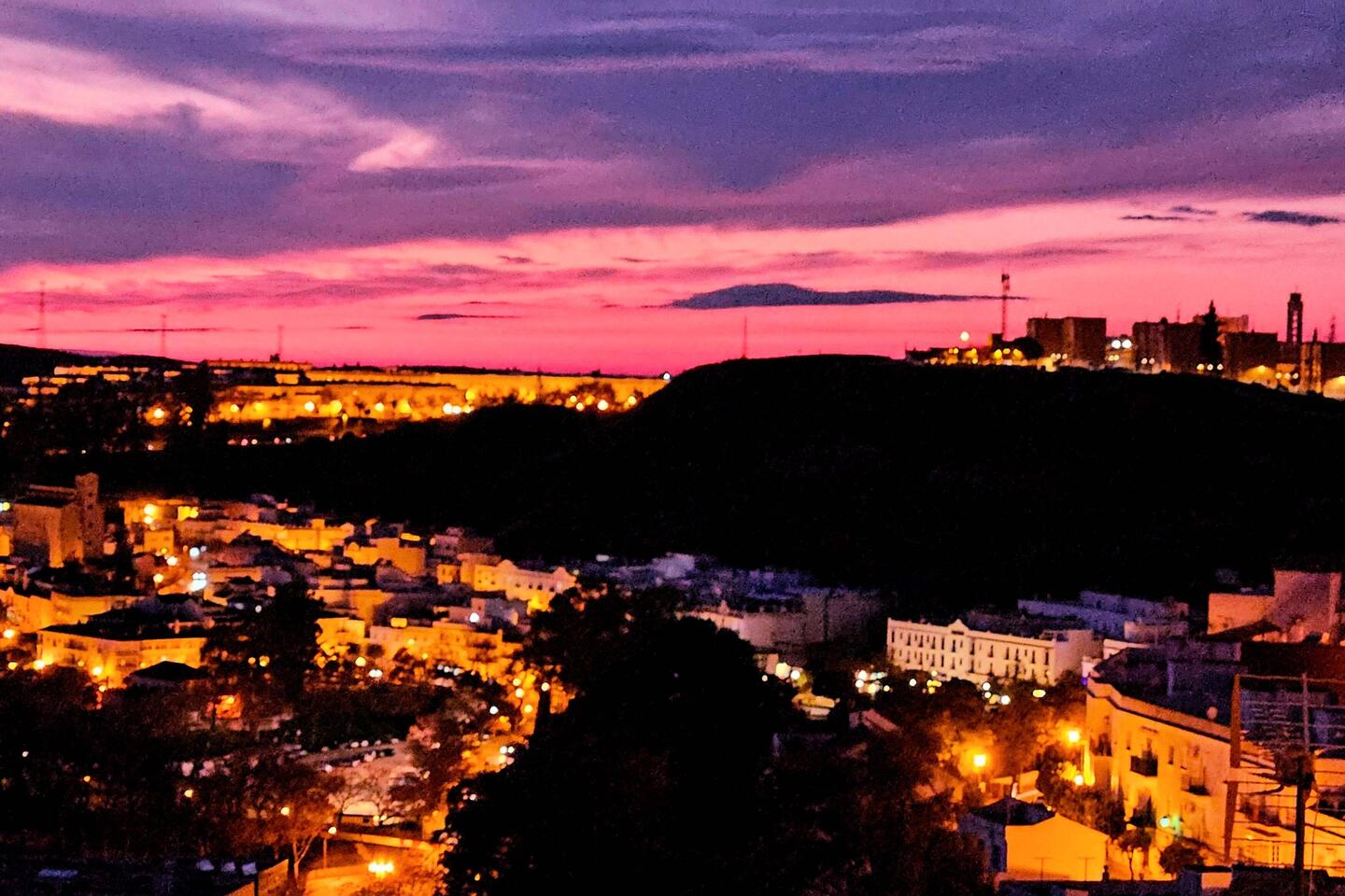 View from from the top of old town toward new town