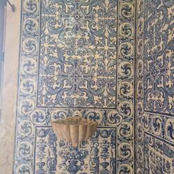 The patterned tiles typical of Portugal