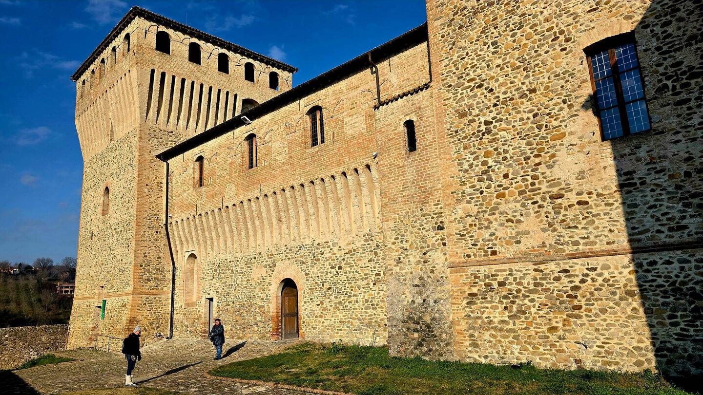 Torrechiara, a fine exemple of medieval fortification in the Parma region.