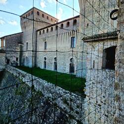 On the ramparts of Torrechiara.