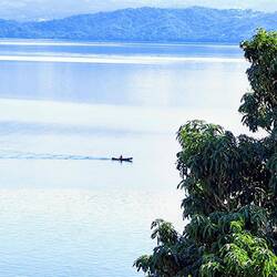 Blick auf den Lago Catemaco ...