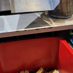 Zuckerrohr Abfälle.Wurden zu einem Getränk verarbeitet