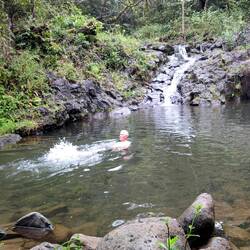 ein erfrischendes Bad
