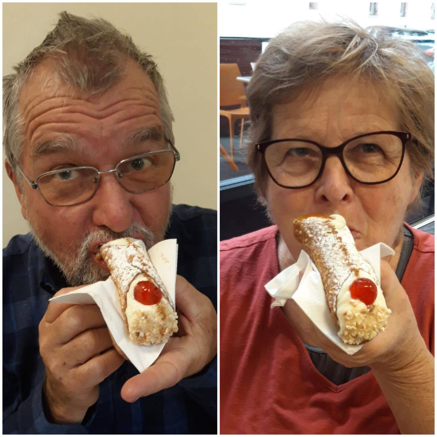 In der "cannoloterapia" (in Siracusa)