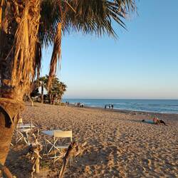 Area Sosta Camper am Kiter-Strand von Falconara