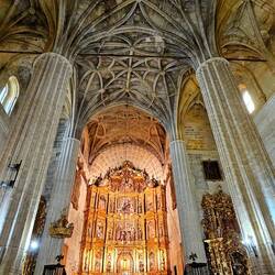 Gold altar of Church of Santa Maria