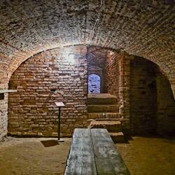 Dungeon inside Rocca Sforzesca.