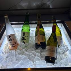 Pre dinner drinks- the umeshu has become a favourite!