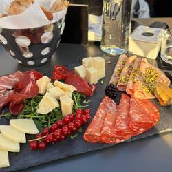 Aufschnittplatte genossen.