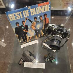 Actual equipment used to take the album cover photo