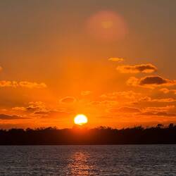 Last sun setting of 2025