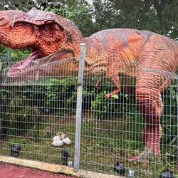 We survived a number of dinosaurs encountered along a good stretch of cycle path into the city!