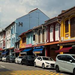 Colourful buildings in Kampong Glam