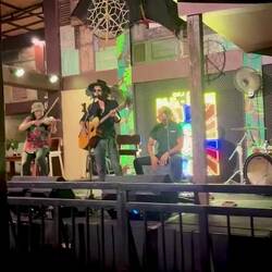 The band at Raja's. What the singer lacked in pitch, he had in style and gusto!