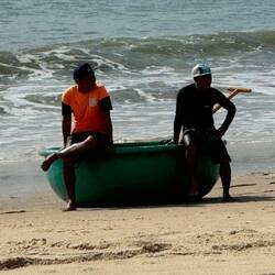 Petit bateau rond typique 🇻🇳