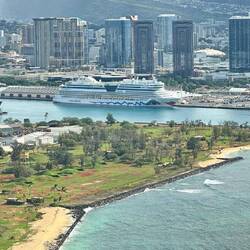 Unser Liegeplatz in Honolulu