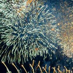 So sah das Feuerwerk aus, das wir verpasst haben. 😅