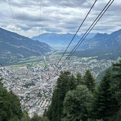 Chur, Blick von der Seilbahn-Mittelstation